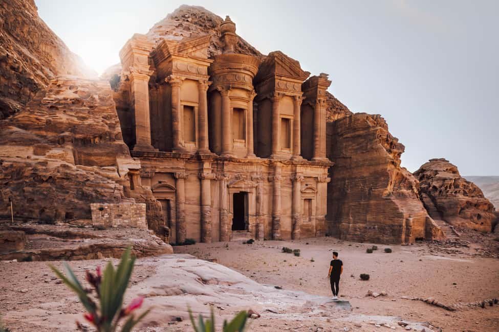 Ad-Deir, the Monastery at Petra, standing above its open terrace